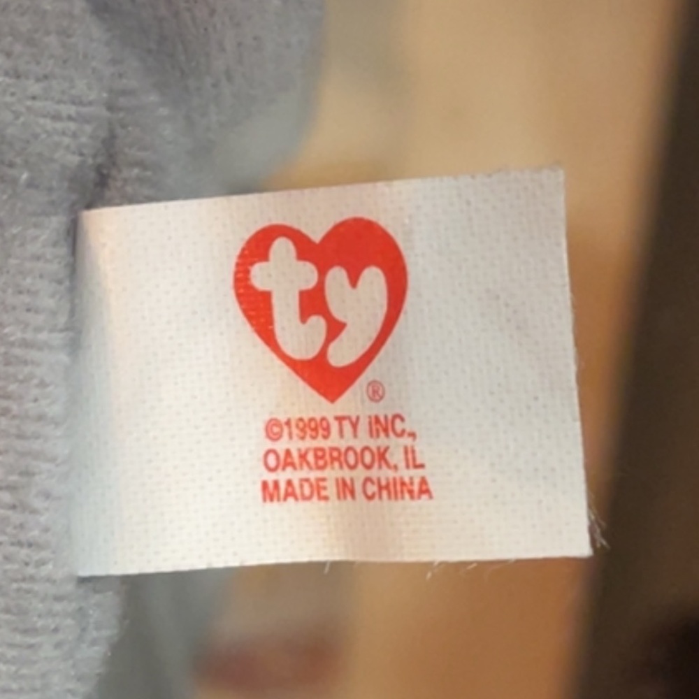 ‘96 - Ty - Spike the Rhino Beanie & Teenie Beanie Babies. - Picture 12 of 13